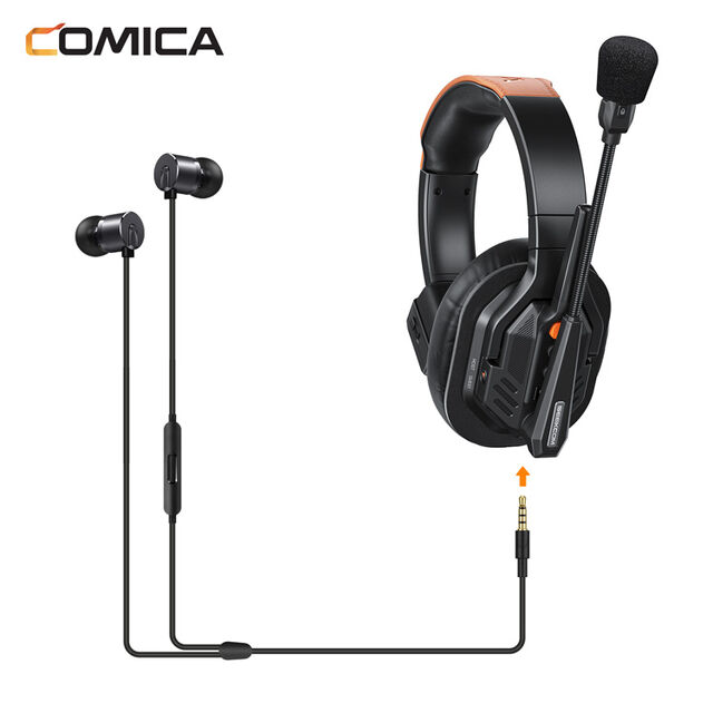 Sistema de Headset Intercomunicador Sem Fio COMICA Seekcom S1 (Conjunto de 5) (Ver. 2.4G)