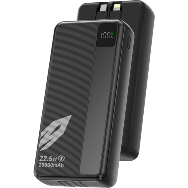 AIRMARS Batería Externa, 2 Cables Incorporados, Carga Rápida de 22.5W, AIRPOWER, APB12F 10000mAh y APB22F/20000mAh - Power Bank para Mayoristas