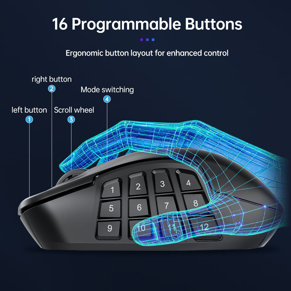 Scriptable Gaming Mouse Programmable High-end Diy Gaming Mouse Wireless Gaming Mouse 26000 Dpi ...