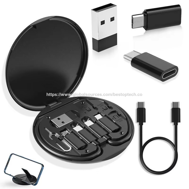 Kit de Adaptador Atacado de Acessórios para Celular em Tendência 2026, Carregamento Rápido de 60w, Suporte para Celular, Conjunto de Presente Promocional para Viagem
