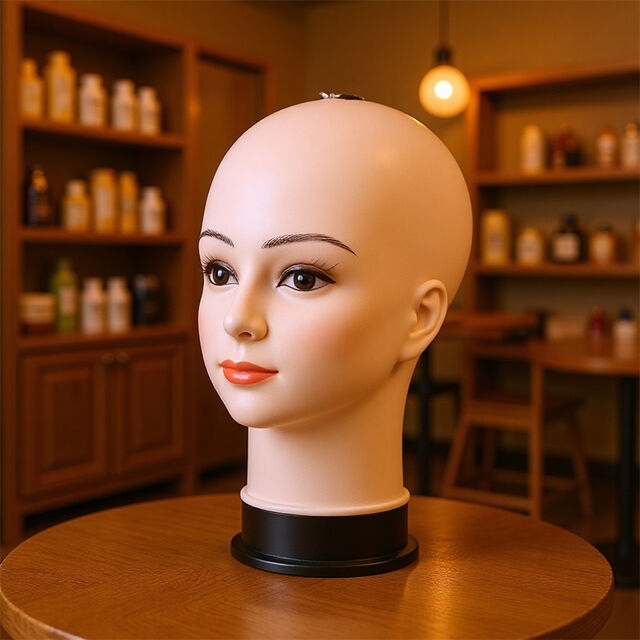 Cabeça de modelo, cabeça de manequim de casca dura, cabeça careca curta feminina, peruca, cabeça de modelo de exibição de loja de acessórios