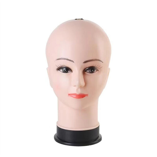 Cabeça de modelo, cabeça de manequim de casca dura, cabeça careca curta feminina, peruca, cabeça de modelo de exibição de loja de acessórios