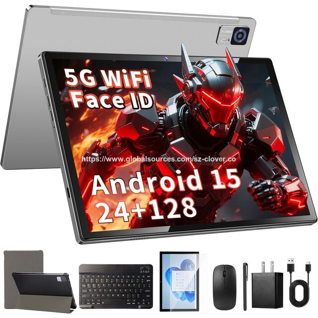 Tablet OEM Android 15 de 10,1 polegadas, Processador T606, 24GB de RAM, 128GB de Armazenamento, WiFi 5G para Entretenimento, Filmes, Vídeos e Uso Doméstico