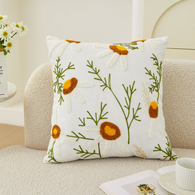Funda de Almohada de Algodón Lavable, Cojín Decorativo para Sofá, Ventana Saliente, Decoración de Dormitorio y Sala de Exposición