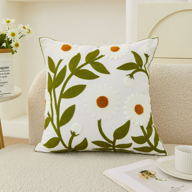 Funda de Almohada de Algodón Lavable, Cojín Decorativo para Sofá, Ventana Saliente, Decoración de Dormitorio y Sala de Exposición