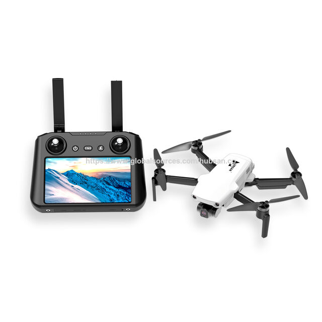 طائرة درون بكاميرا OEM لتسجيل حفلات الزفاف HUBSAN MINI 7 WiFi مع شاشة، وحدة تحكم ذكية، درون قابل للطي