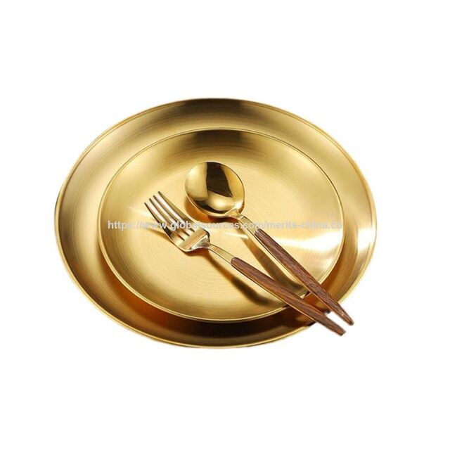 Juego de 6 platos metálicos para niños pequeños, platos de acero inoxidable 304, platos de 20 cm para alimentación, servicio y camping, reutilizables y aptos para lavavajillas