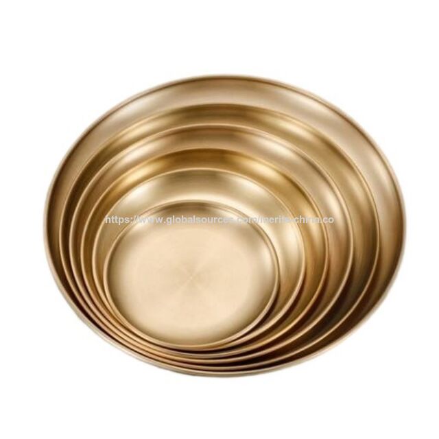 Juego de 6 platos metálicos para niños pequeños, platos de acero inoxidable 304, platos de 20 cm para alimentación, servicio y camping, reutilizables y aptos para lavavajillas