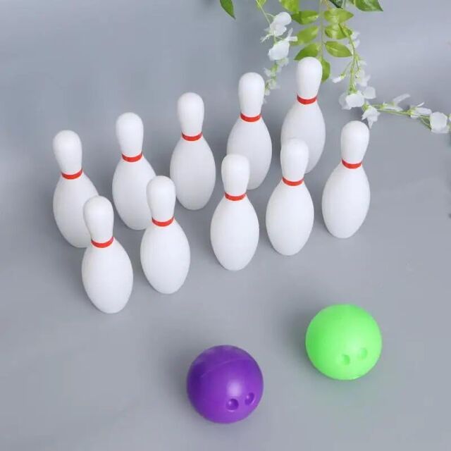 12-teiliges Bowling-Set in großer Größe für Indoor- und Outdoor-Sportarten, Bowling-Spiel