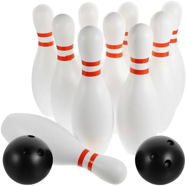 12-teiliges Bowling-Set in großer Größe für Indoor- und Outdoor-Sportarten, Bowling-Spiel