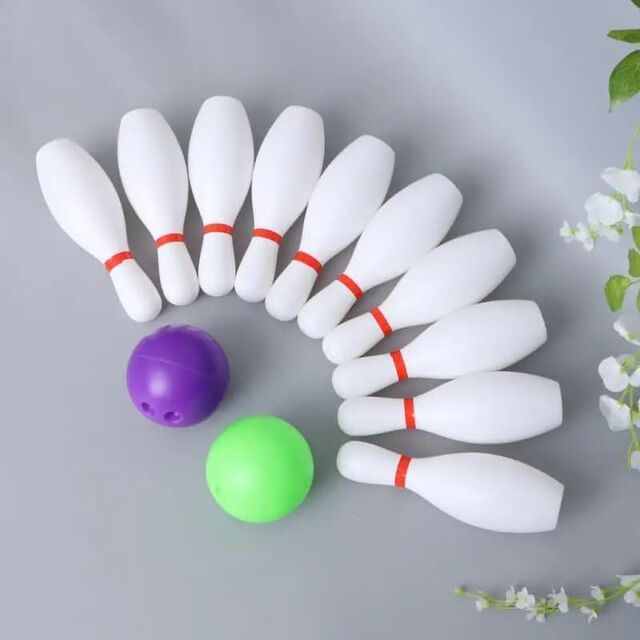 12-teiliges Bowling-Set in großer Größe für Indoor- und Outdoor-Sportarten, Bowling-Spiel
