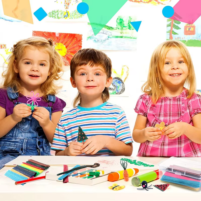 Venta al por mayor de fábrica, herramientas preescolares, manualidades artísticas para niños, cera de pipa, barras de cera de abeja, barras de hilo para niños