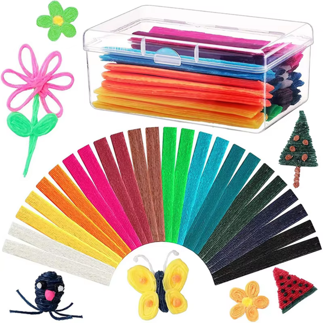 Venta al por mayor de fábrica, herramientas preescolares, manualidades artísticas para niños, cera de pipa, barras de cera de abeja, barras de hilo para niños