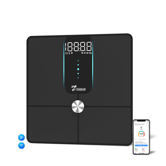 Körperfettwaage, Bluetooth WiFi, intelligent, präzise, kleine elektronische Waage, Körperfettmesswaage, präzise Messung