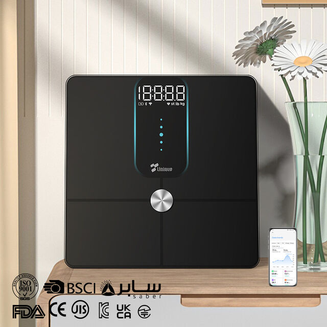 Körperfettwaage, Bluetooth WiFi, intelligent, präzise, kleine elektronische Waage, Körperfettmesswaage, präzise Messung