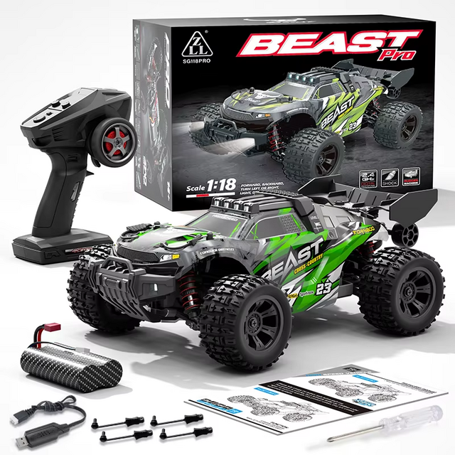 Usine SG118 MAX RC Voiture 1/18 Camion Brushless Phare Jouets Haute Vitesse 60KM/H Voiture de Course SG118 PRO