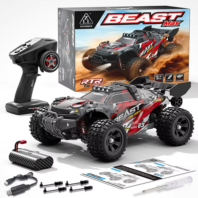 Usine SG118 MAX RC Voiture 1/18 Camion Brushless Phare Jouets Haute Vitesse 60KM/H Voiture de Course SG118 PRO