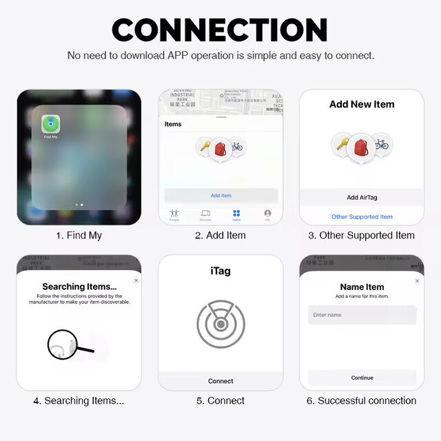 GPS Tracker Anti-Verlust Kindersuche Air Tag Tracker Smart Key Finder mit Find My App Tag