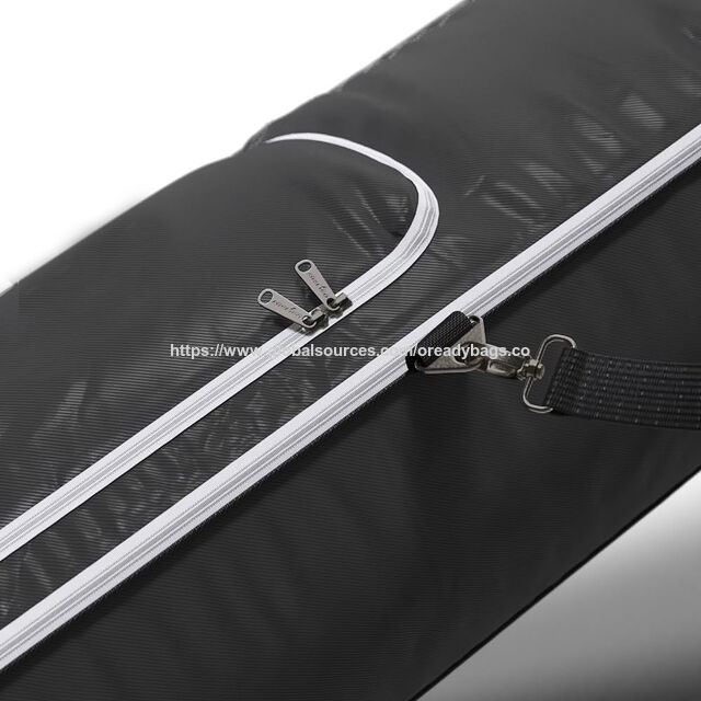 Bolsa de esquí doble con ruedas, logotipo personalizado, duradera y acolchada para dos esquíes, bolsa de snowboard con ruedas