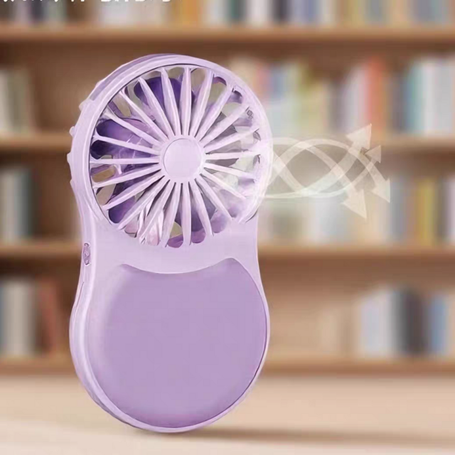 Ventilateur de bureau rechargeable avec miroir, ventilateur à main, miroir de beauté, mini ventilateur de poche portable pour le refroidissement extérieur, cadeau Promate pour l'été