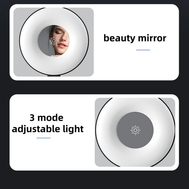 Bestseller Magnetische LED-Füllleuchte mit Spiegel Selfie Füll-LED-Leuchte Vlogging-Leuchte