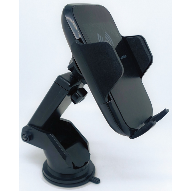 Soporte para Coche con Carga Inalámbrica - Cargador Rápido de 15W con Sujeción Automática, Compatible con Todos los Teléfonos Móviles