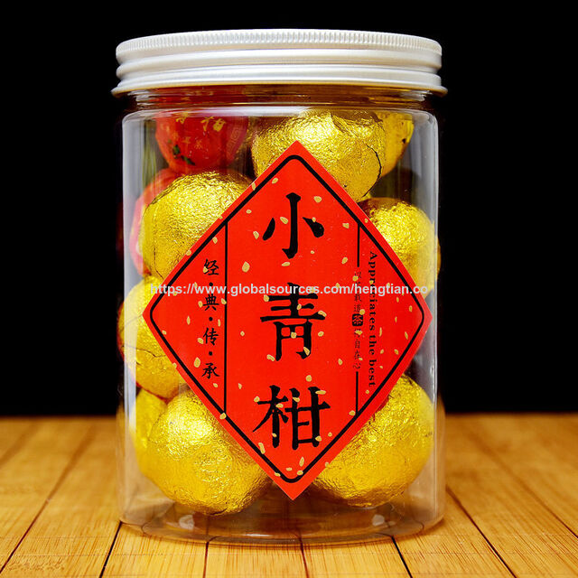 Citrus Infusion Pu-Erh Tee Detox Box mit gealterter Mandarinenschale für traditionelles chinesisches Wohlbefinden