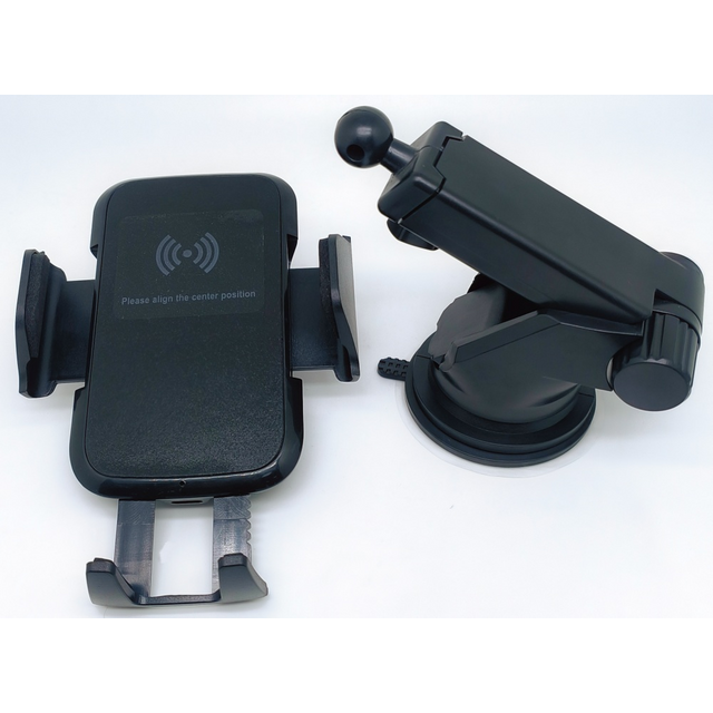 Soporte para Coche con Carga Inalámbrica - Cargador Rápido de 15W con Sujeción Automática, Compatible con Todos los Teléfonos Móviles