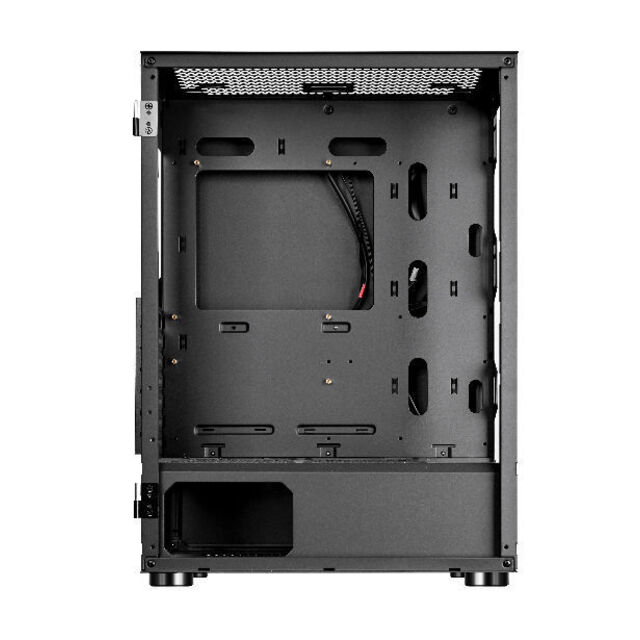Gabinete para jogos OEM ODM 100% fabricante ATX com vidro temperado, computador desktop com ventoinha RGB, gabinetes de PC mid-tower