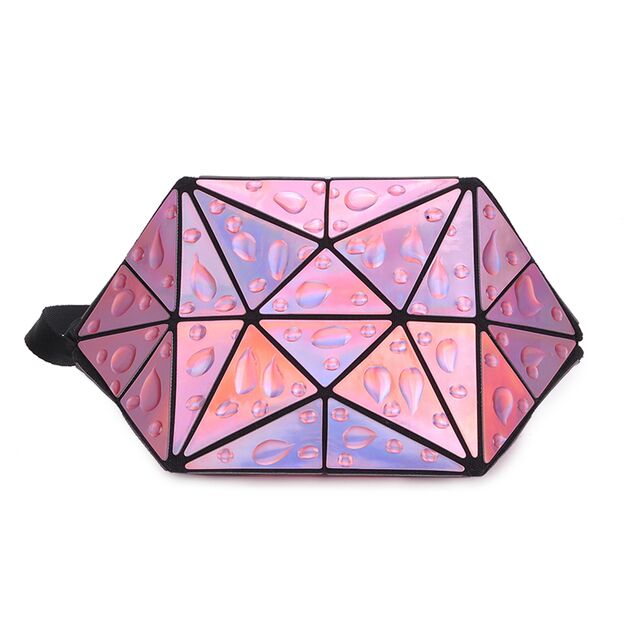 Kosmetiktasche mit Rautenmuster, PU-Make-up-Tasche, faltbare PU-Make-up-Tasche, tragbare Kosmetiktasche, Hersteller von Make-up-Taschen