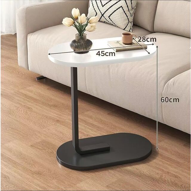 Mesa de Centro Lateral Redonda de Luxo Leve Moderna por Atacado, Mesa de Café Lateral para Sofá para Casa, Sala de Estar Pequena