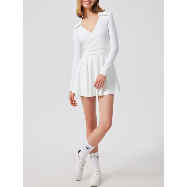 Conjunto de Tênis Anti-Exposição, Top de Corrida de 2 Peças e Saia, Roupa Esportiva Respirável para Mulheres