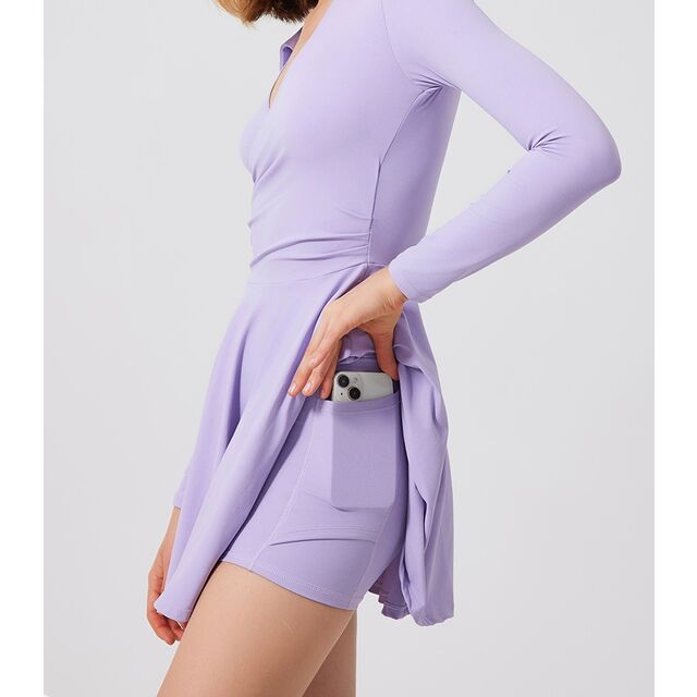 Conjunto de Tênis Anti-Exposição, Top de Corrida de 2 Peças e Saia, Roupa Esportiva Respirável para Mulheres