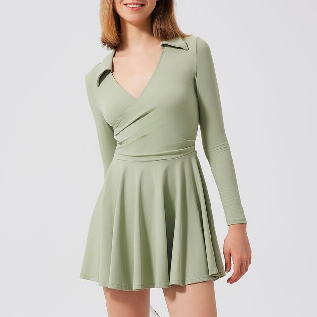 Conjunto de Tênis Anti-Exposição, Top de Corrida de 2 Peças e Saia, Roupa Esportiva Respirável para Mulheres
