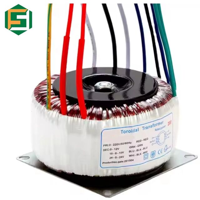 Transformateur Torique Flyback à Noyau Torique Personnalisé d'Usine OEM avec Double Primaire et Double Secondaire pour Équipements de Distribution d'Énergie