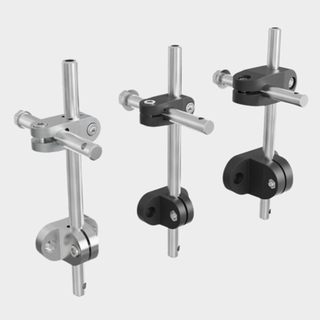 Fabricante de soporte fijo de barandilla en forma de C, soporte combinado en forma de T cruzada, accesorios de hardware para equipos de transporte