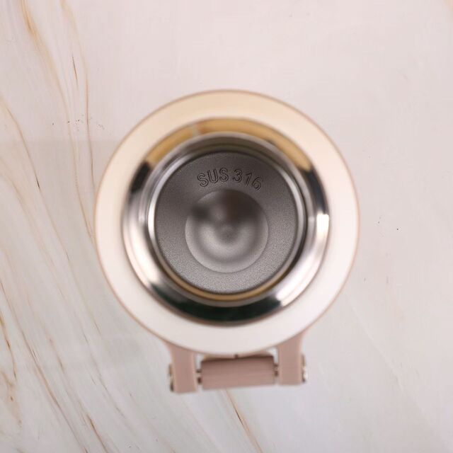 Copo térmico simples de grande capacidade, copo com tampa tipo tigela de aço inoxidável 316, separação de chá e água, copo portátil para exterior