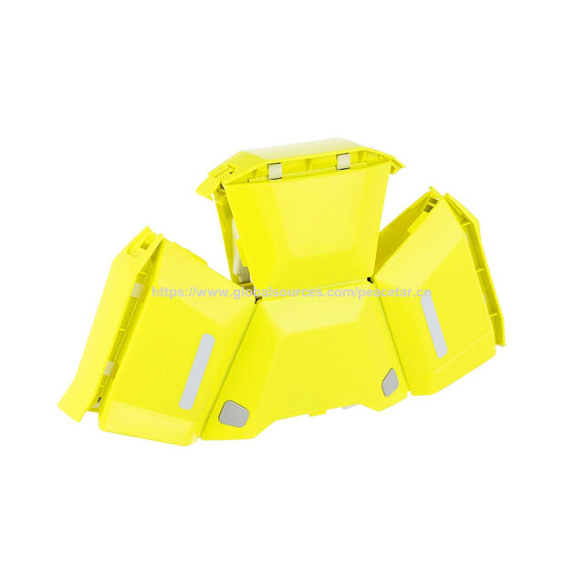 Capacete de segurança dobrável e portátil. Tamanho único para terremotos e instalações públicas em caso de desastre.