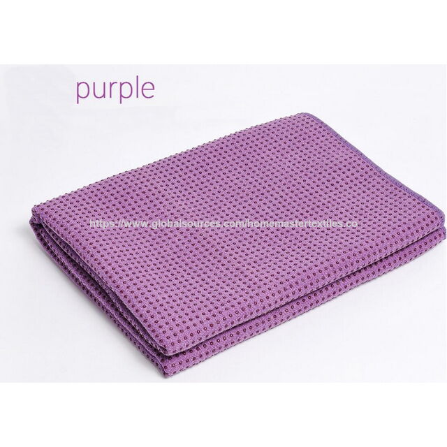 Toalha de Yoga Tie-Dye Antideslizante, Textura de Microfibra 100% Absorvente e Inodora para Hot Yoga, Bikram e Pilates - Atacado