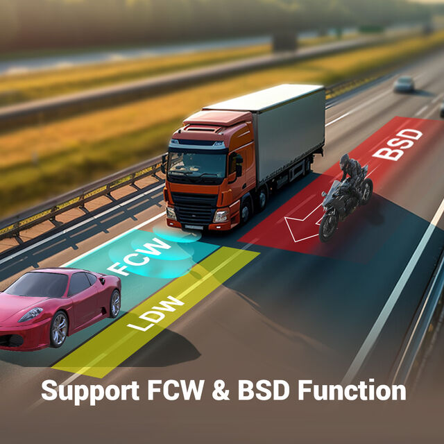 Système de Vue Panoramique 360 3D STONKAM OEM ODM avec 4 Caméras et Moniteur 7 pouces pour Camions, Bus et Véhicules Commerciaux avec BSD