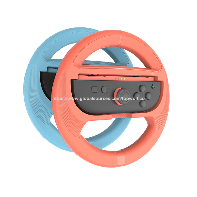 عجلة ألعاب السيارة Joycon Switch / 2 قطعة عجلة ألعاب السيارة Joy-Con Switch 2 قطعة أزرقاء + أحمر