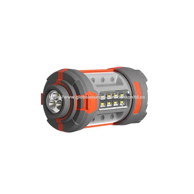 Linterna de camping OEM al por mayor, luz de trabajo LED multifunción recargable, antorcha extraíble, luz de advertencia incorporada