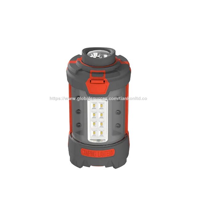 Linterna de camping OEM al por mayor, luz de trabajo LED multifunción recargable, antorcha extraíble, luz de advertencia incorporada