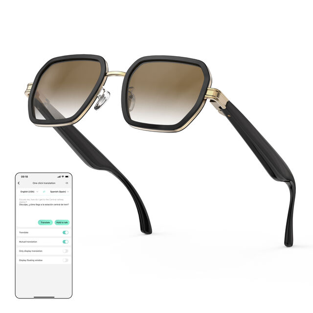 Gafas Inteligentes con Altavoz Bluetooth para Mujer y Hombre con Filtro de Luz Azul