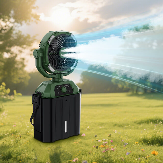Exklusives Angebot für Händler: Hochleistungs-Campingventilator mit Eimeradapter, sicherer Schnalle, kundenspezifisch für Outdoor-Marken