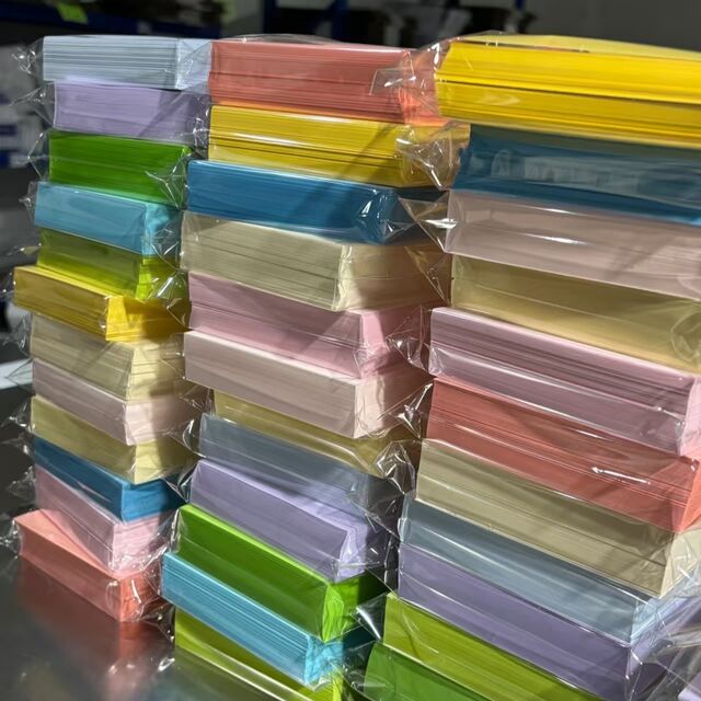 Kertas Karton Warna Ukuran A4 70g 80g Berkualitas Tinggi, 20 Lembar dengan Warna Pastel dan Cerah untuk Kerajinan Tangan, Lapisan Ganda di Kedua Sisi