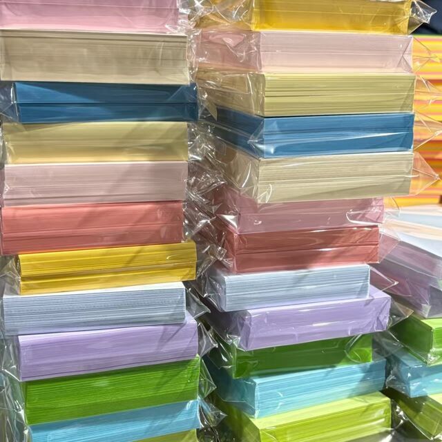 Kertas Karton Warna Ukuran A4 70g 80g Berkualitas Tinggi, 20 Lembar dengan Warna Pastel dan Cerah untuk Kerajinan Tangan, Lapisan Ganda di Kedua Sisi