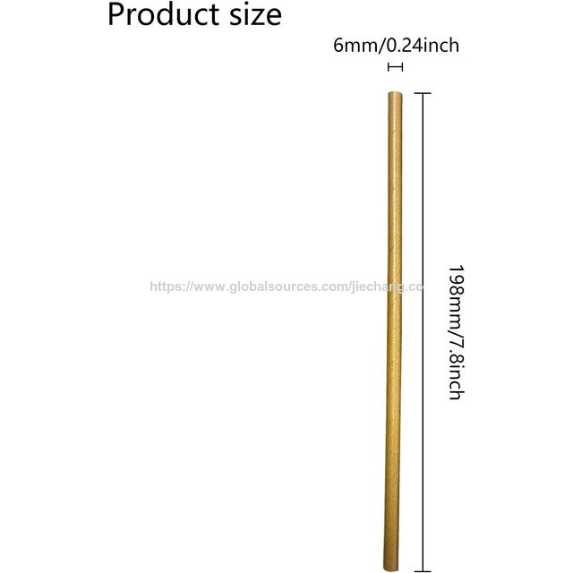 100pcs/bag White paper straws Cowhide paper straws Individually packaged straws Disposable straws,Biodegradable