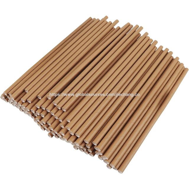 100pcs/bag White paper straws Cowhide paper straws Individually packaged straws Disposable straws,Biodegradable