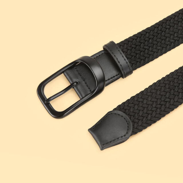Ceinture de golf tissée élastique réglable et extensible de 3,5 cm de large personnalisée en usine pour hommes et femmes